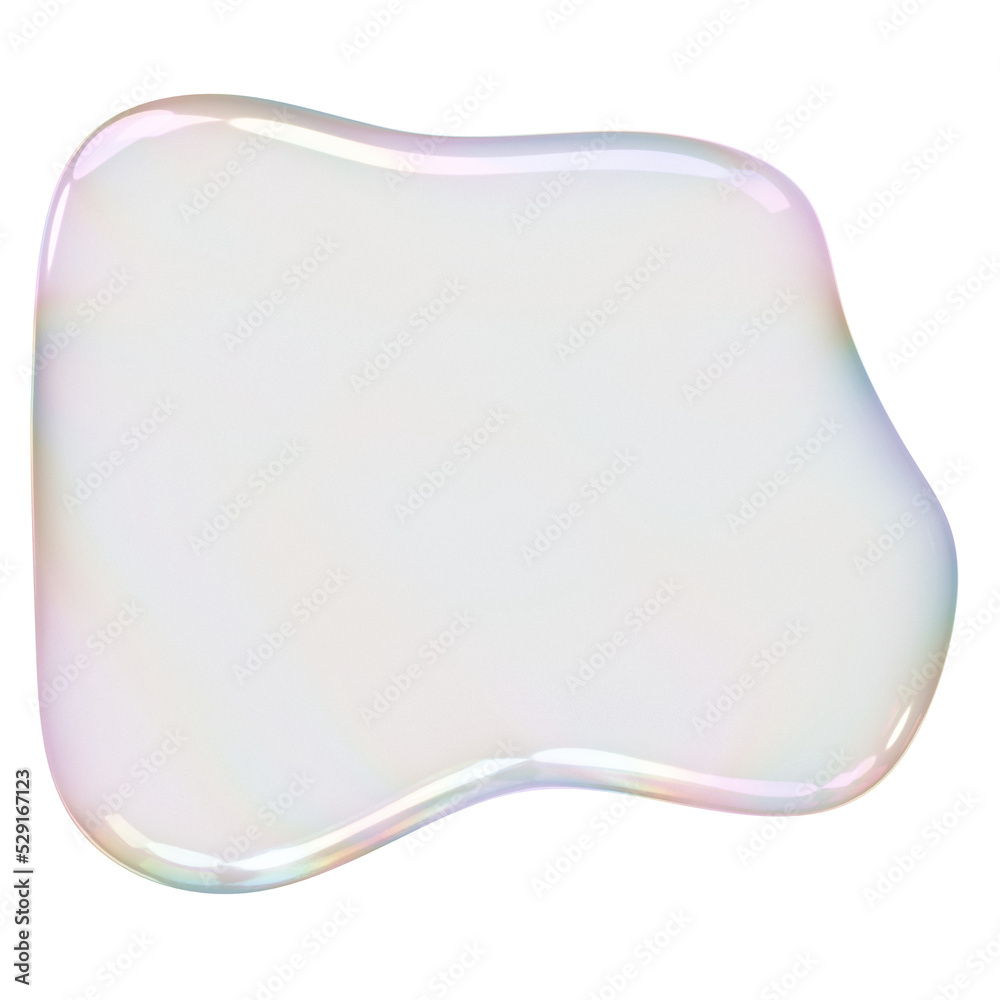 Transparent Bubble Blob Abstract Shape