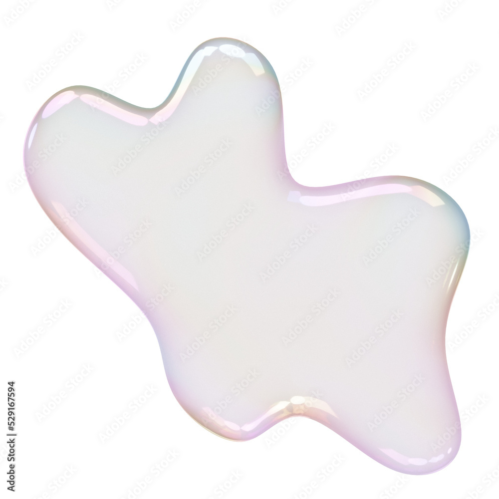 Fototapeta premium Transparent Bubble Blob Splat Shape