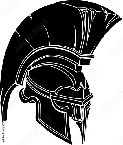 Spartan or trojan helmet