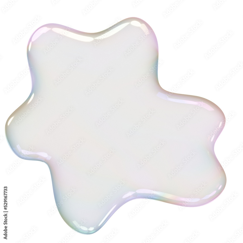 Transparent Bubble Blob Splat Shape Transparent Bubble Blob Splat Shape