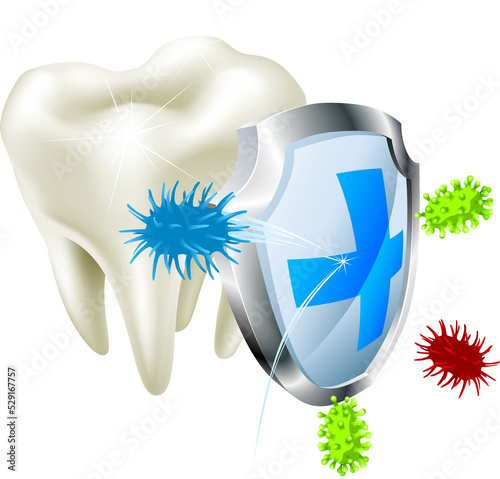 Tooth and shield concept