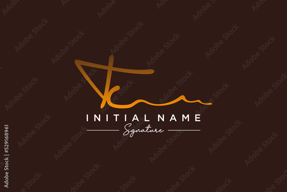 Initial TC signature logo template vector. Hand drawn Calligraphy lettering Vector illustration. Initial TC signature logo template vector. Hand drawn Calligraphy lettering Vector illustration.