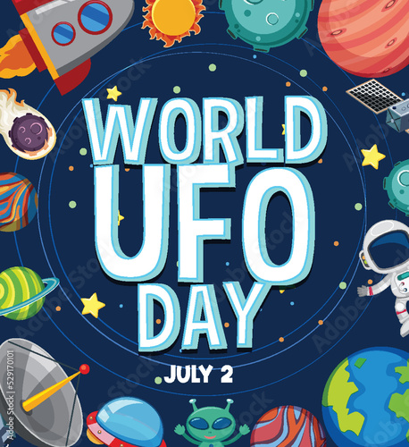World UFO Day Poster Design