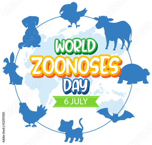 World zoonoses day banner design