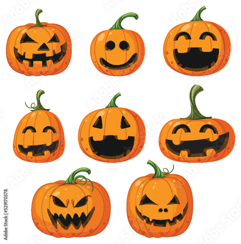 Halloween pumpkin or jack o lantern photo