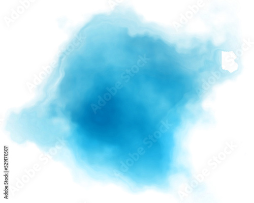 blue watercolor brush spot