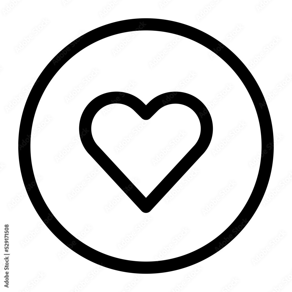 love circle icon