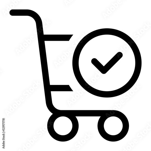 cart tick icon