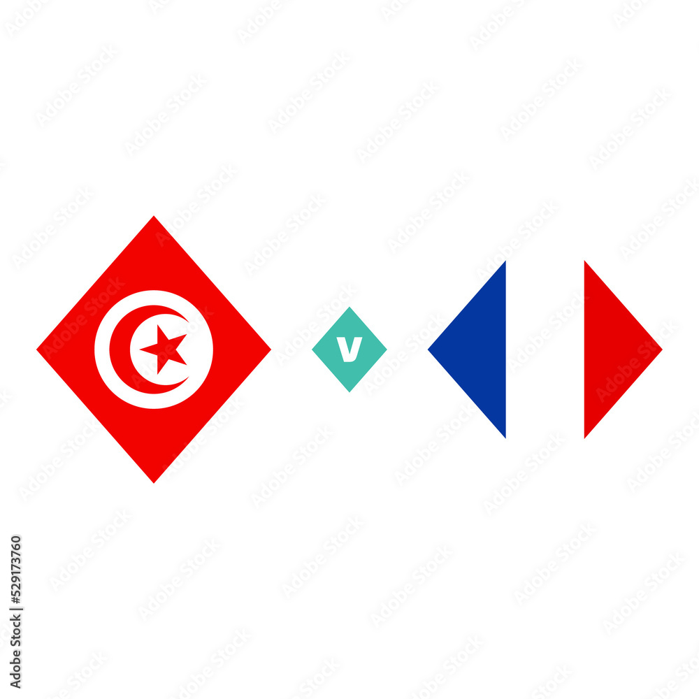 Fototapeta premium tunisia france football world 2022 match