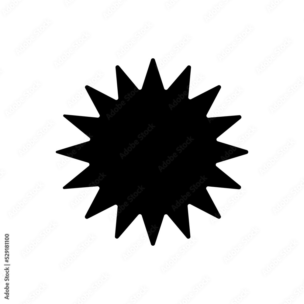 sun symbol for icon design