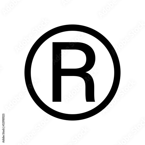 registered symbol for icon design