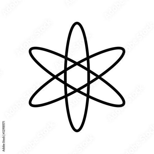 atom symbol for icon design