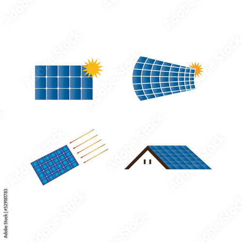 solar power vector icon