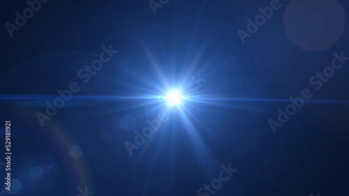 lens flare effects on black background photo