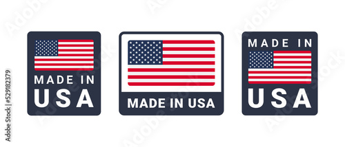 Foto Made in USA label set