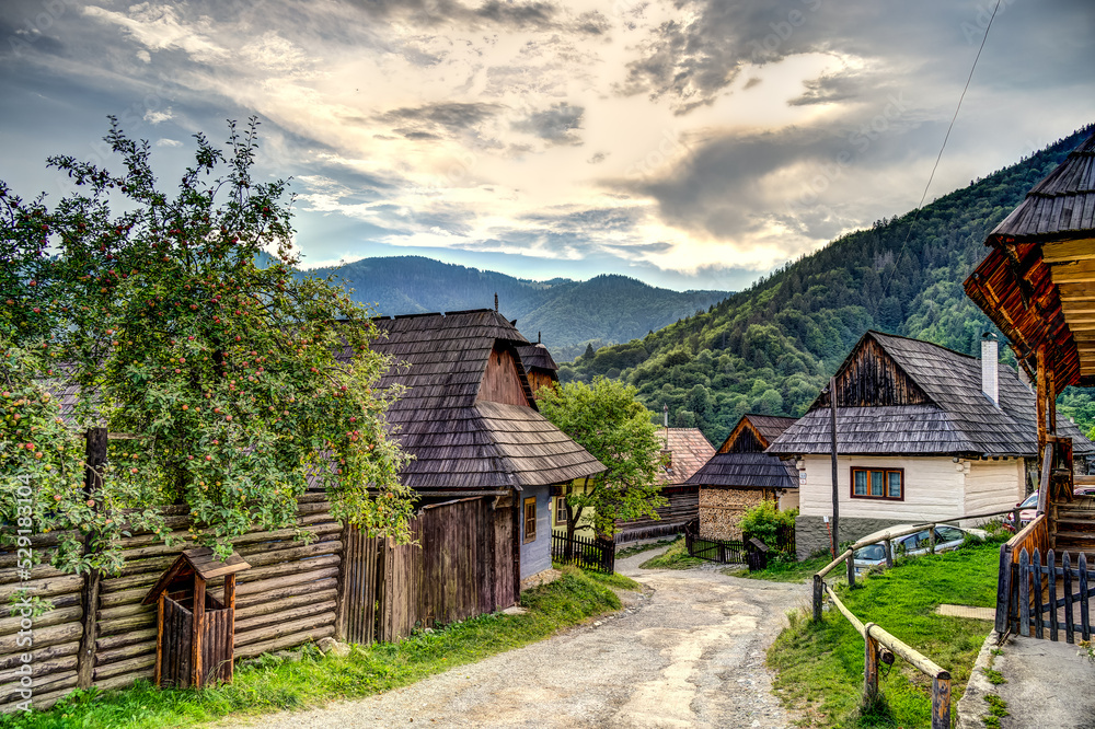 Vlkolinec, Slovakia, HDR Image
