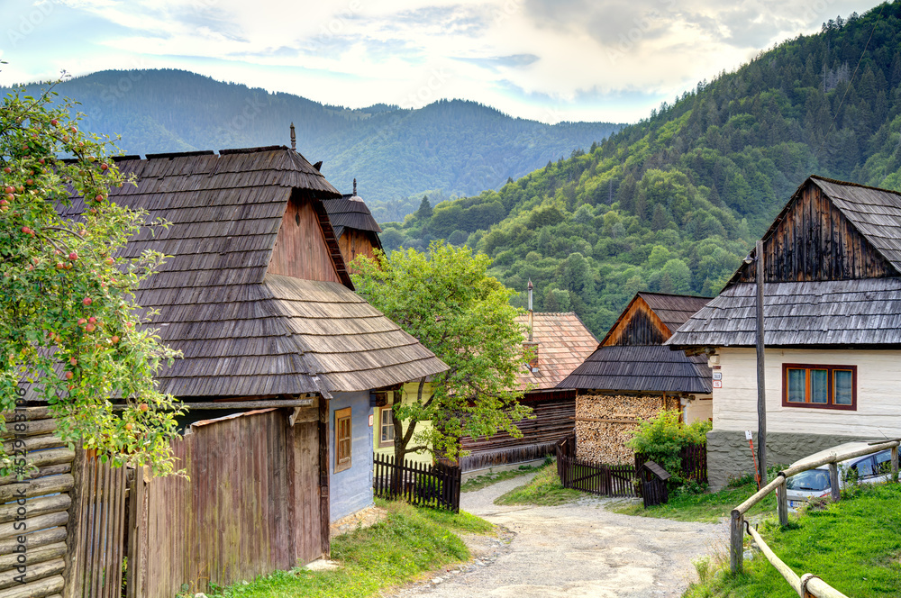 Vlkolinec, Slovakia, HDR Image