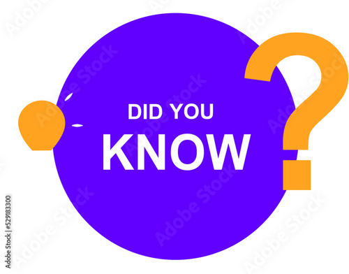 Did You Know Badge Design