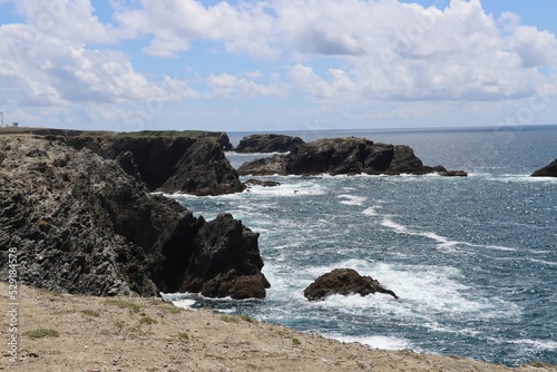 cliffs of Belle Ile in Brittany 