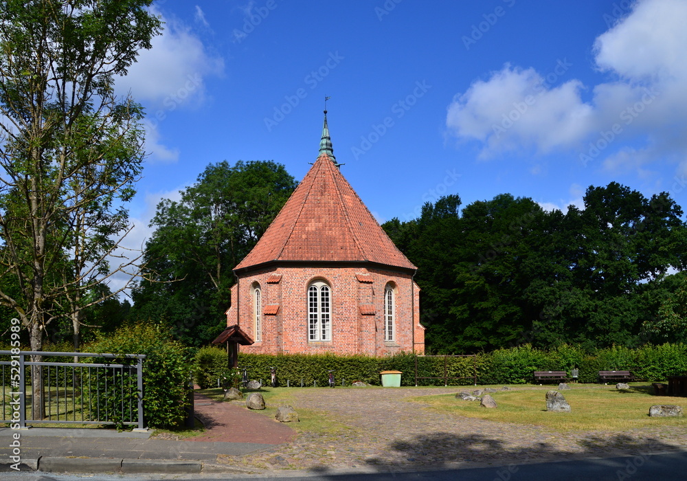Fototapeta premium Historical Church in the Village Stellichte, Lower Saxony