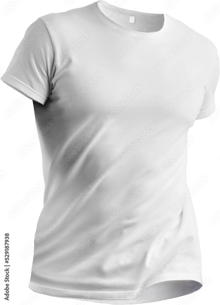 PNG. White T-shirt mockup 3d rendering