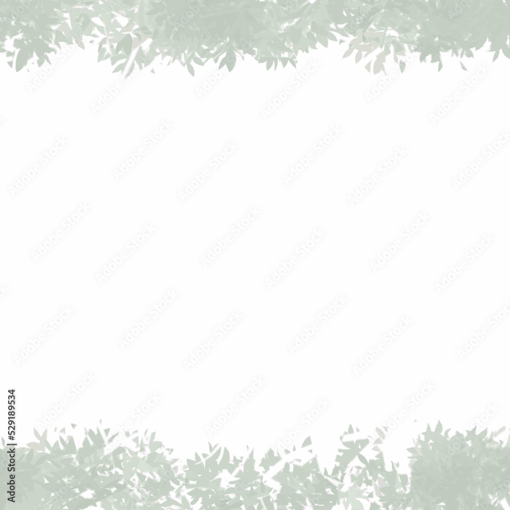 frame of green leaves