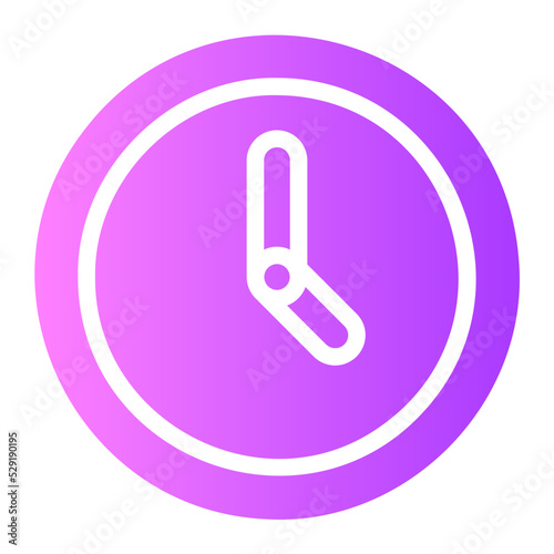 clock gradient icon
