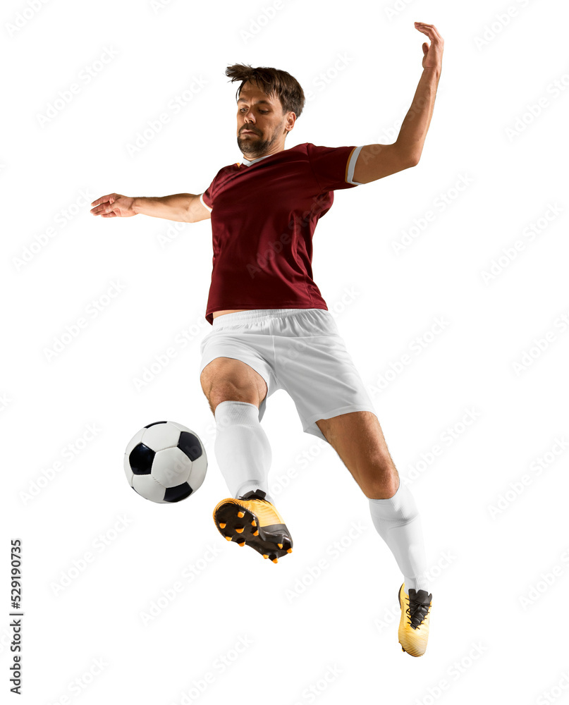 Soccer player in action Soccer player in action