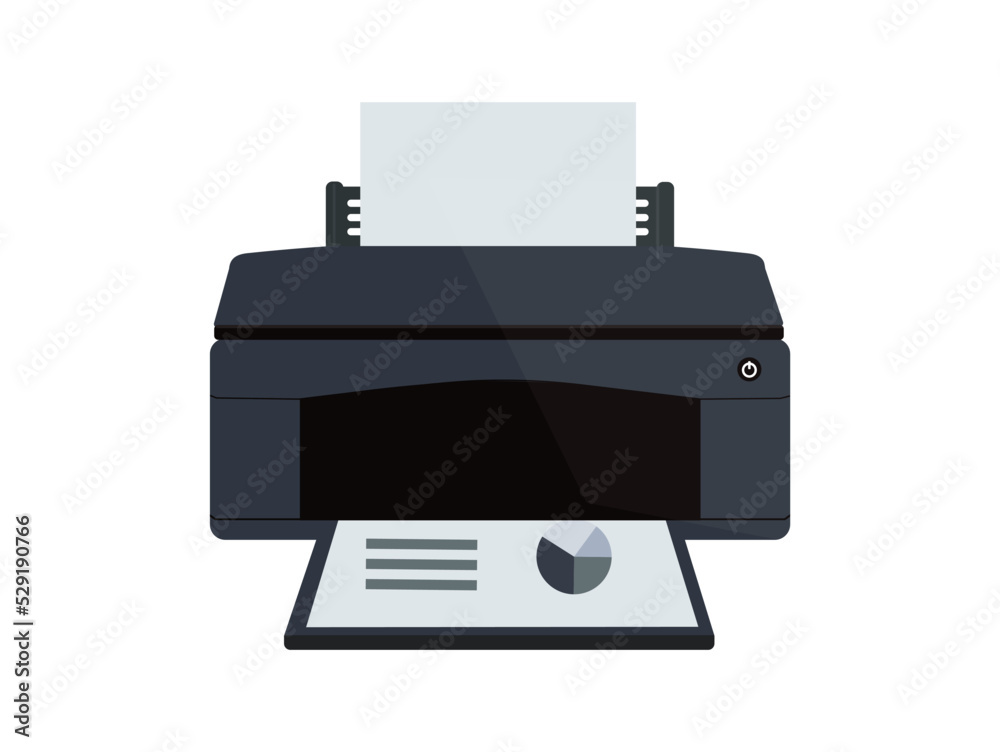 Isolated home printer icon. Flat design vector illustration.
Isolated home printer icon. Flat design vector illustration.