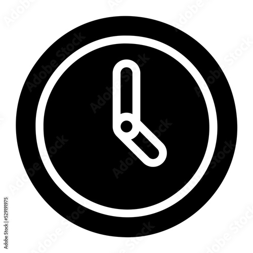 clock glyph icon