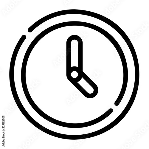 clock line icon