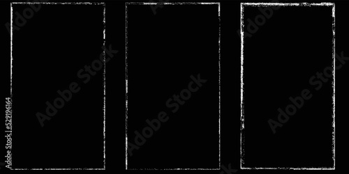 Social media covers with tiny roughen border frames. . grunge style . Post frame stories templates.  Layout for promotion .Media banner .Vector