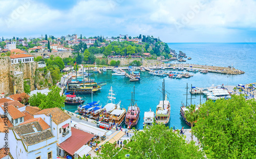 Foto The tourist destinations in Antalya, Turkey
