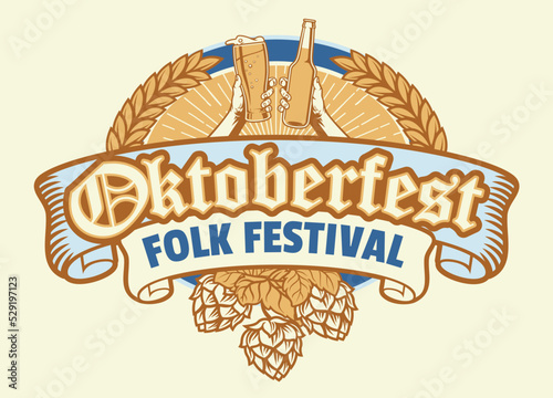 Folk Festival of Oktoberfest Design photo