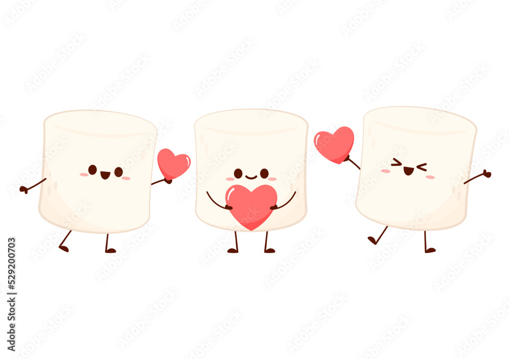 Marshmallow cartoon. marshmallow character design. Marshmellow cartoon in Valentine's day. Marshmallow cartoon. marshmallow character design. Marshmellow cartoon in Valentine's day.