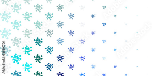 Light blue vector texture with disease symbols.