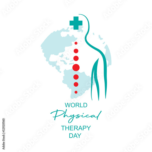 World physical therapy day poster concept