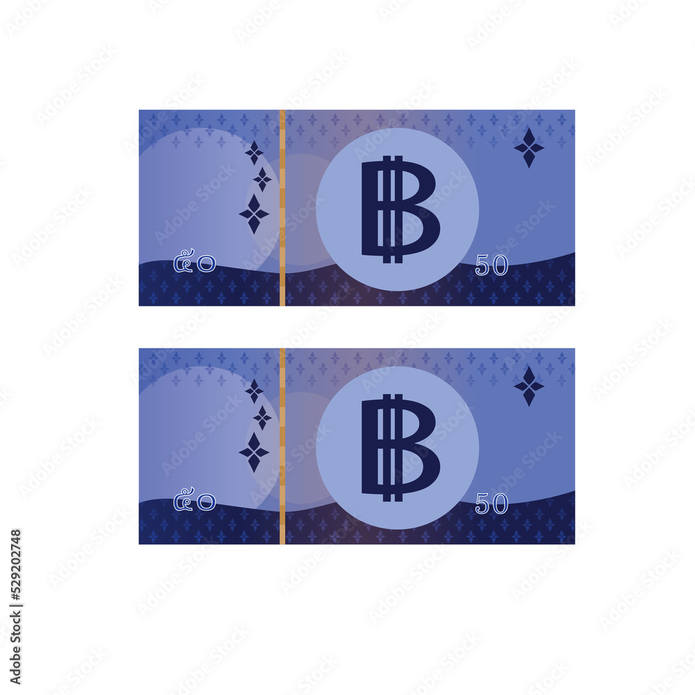 Baht Thai THB Note 20 Thai Baht 50 Thai Baht 100 Thai Baht 500 