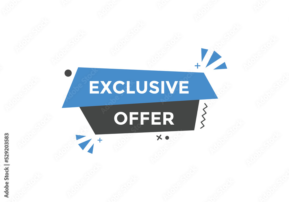 Exclusive offer Colorful label sign template. Exclusive offer symbol web banner
Exclusive offer Colorful label sign template. Exclusive offer symbol web banner
