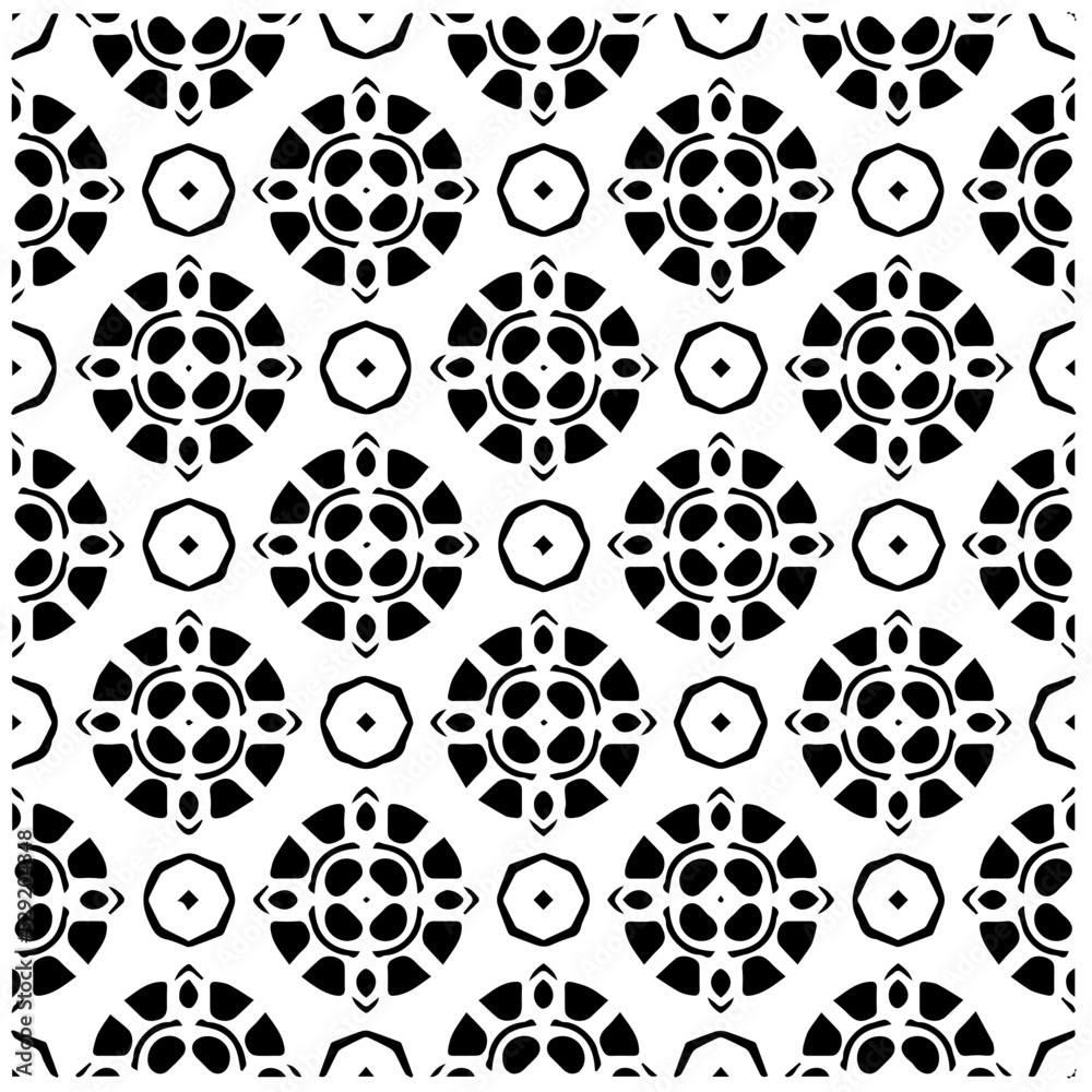 seamless pattern.Simple stylish abstract geometric background. Monochrome Picture. Black and white color. Design for decor, prints, textile or wrapping.Design element for prints. 