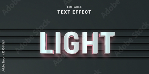 3D Backlight Text Generator Mockup