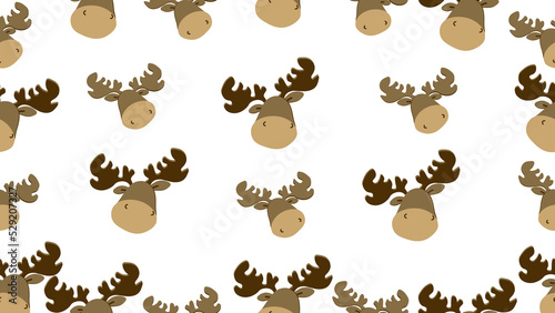 brown reindeer for christmas day without background 02