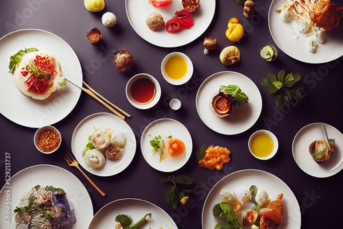 Wallpaper Mural gourmet salad with eggs Torontodigital.ca