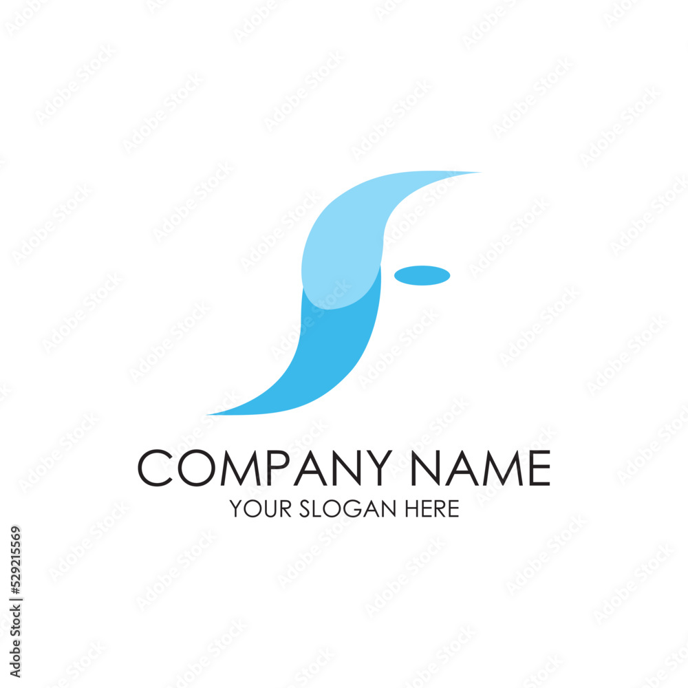 simple initial water logo premium simple initial water logo premium