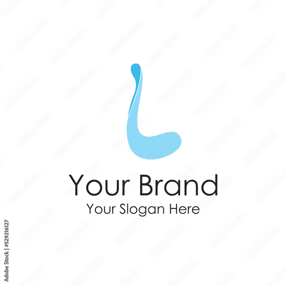 simple initial water logo premium simple initial water logo premium