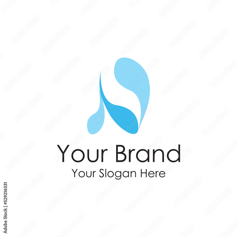 simple initial water logo premium simple initial water logo premium
