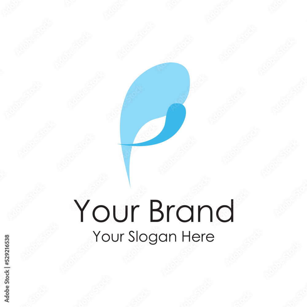 simple initial water logo premium simple initial water logo premium