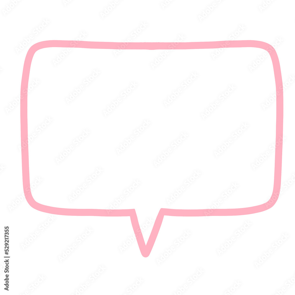 Cue Speech and Thought Bubble Doodle Cue Speech and Thought Bubble Doodle