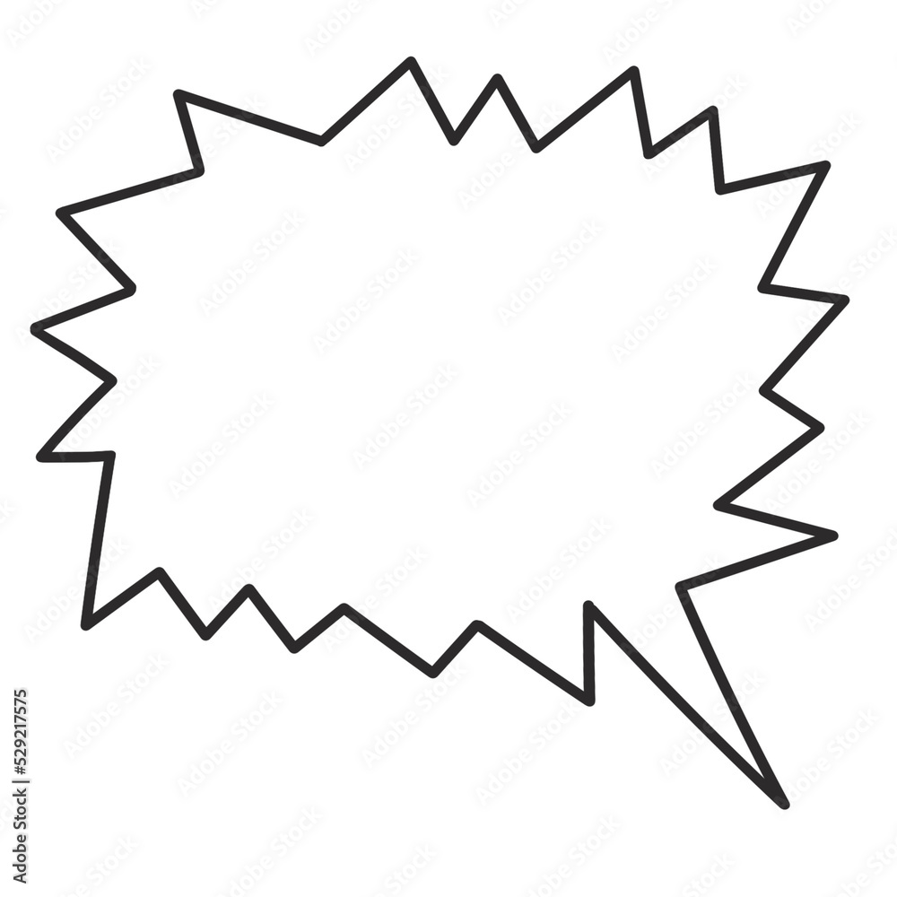 Cue Speech and Thought Bubble Doodle Cue Speech and Thought Bubble Doodle