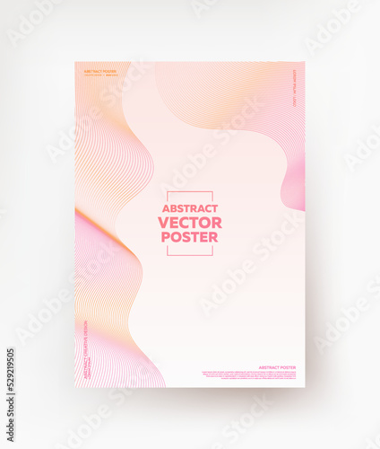 Minimalistic background with laconic lines in pastel colors.